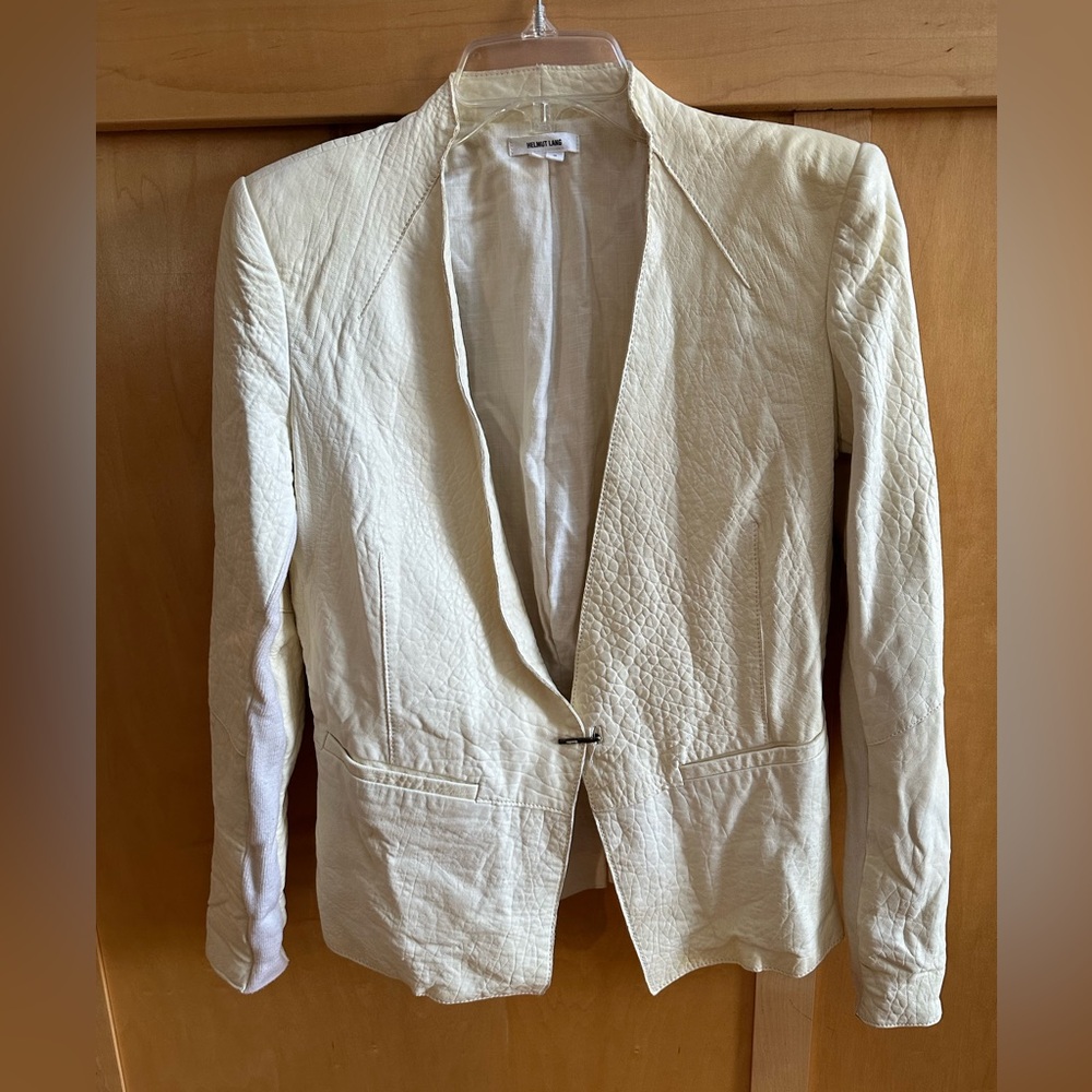Helmut Lange leather jacket sz 6